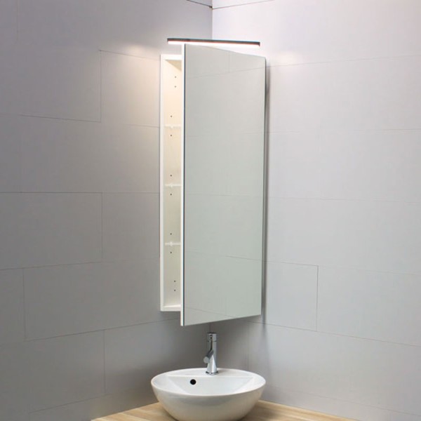 Armoire de toilette d’angle salle de bain TRIO