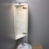 Armoire de toilette d’angle salle de bain TRIO