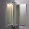 Armoire de toilette d’angle salle de bain TRIO Triptyque