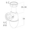 Siphon Easyphon pour lavabo