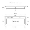 Plan vasque céramique grande cuve GRÉCO