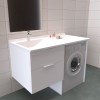 Meuble lave-linge à droite 124 cm