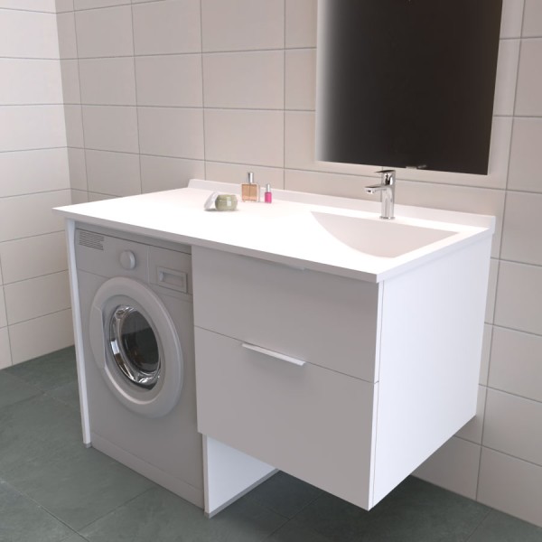 Meuble lave-linge à gauche 124 cm