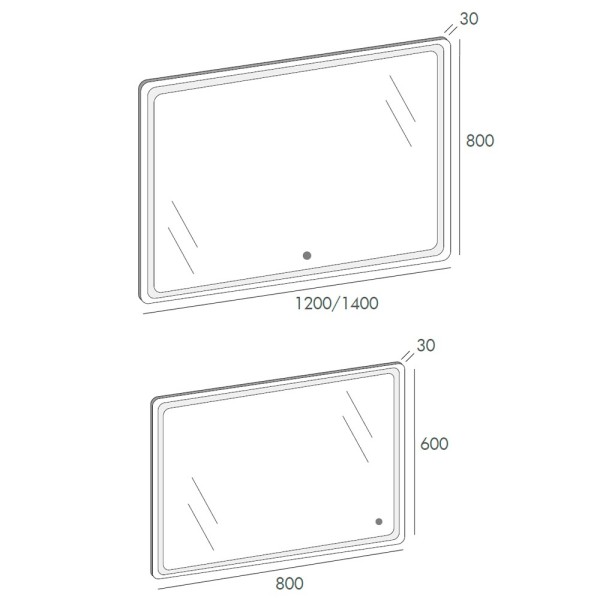 Miroir LED rétro-éclairant FANTASIO