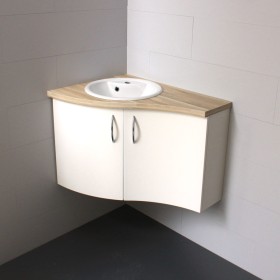 Meuble d'angle Bornéo - Gauche - vasque encastrée