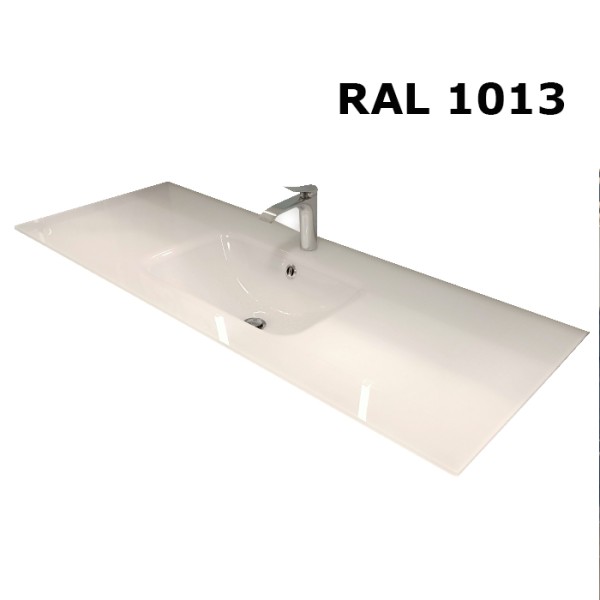 Plan en verre sur mesure simple vasque